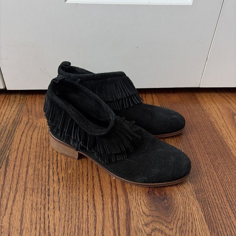 EL CAMPERO Original Campero Suede Fringe boots Size 37 US 6.5